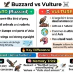 difference between buzzard and vulture