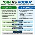 difference between gin and vodka