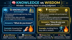 difference between knowledge and wisdom