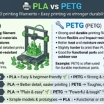 difference between pla and petg