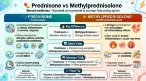 difference between prednisone and methylprednisolone
