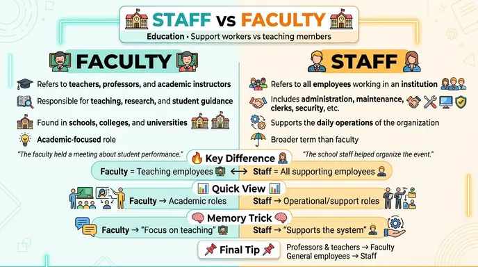 Difference Between Staff and Faculty