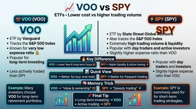 difference between voo and spy