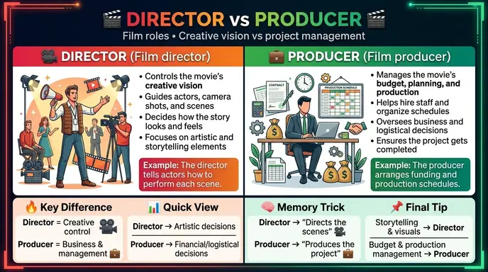difference between director and producer