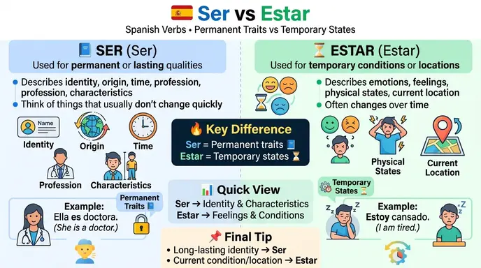 difference between ser and estar