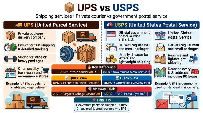 difference between ups and usps