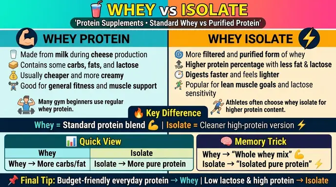 difference between whey and isolate